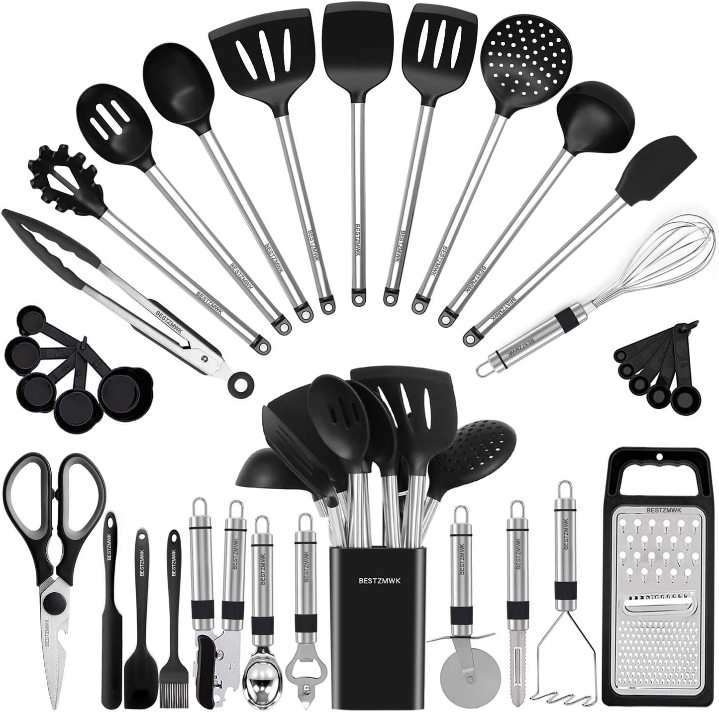 Kitchen Utensil Set-Silicone Cooking Utensils