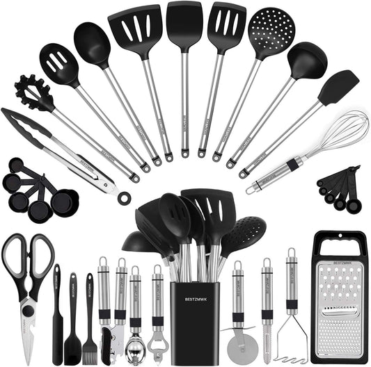 Kitchen Utensil Set-Silicone Cooking Utensils