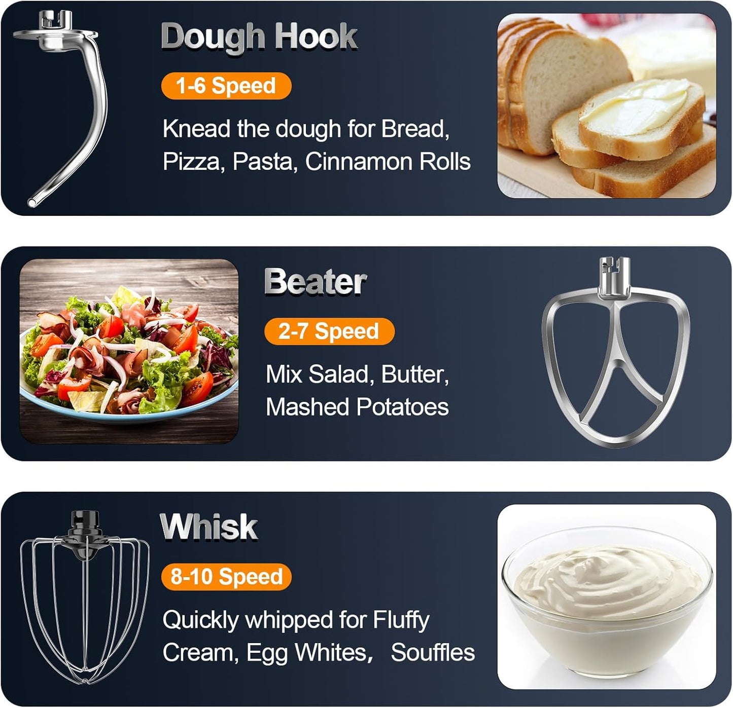 3-In-1 Kitchen Mixer with Bowl