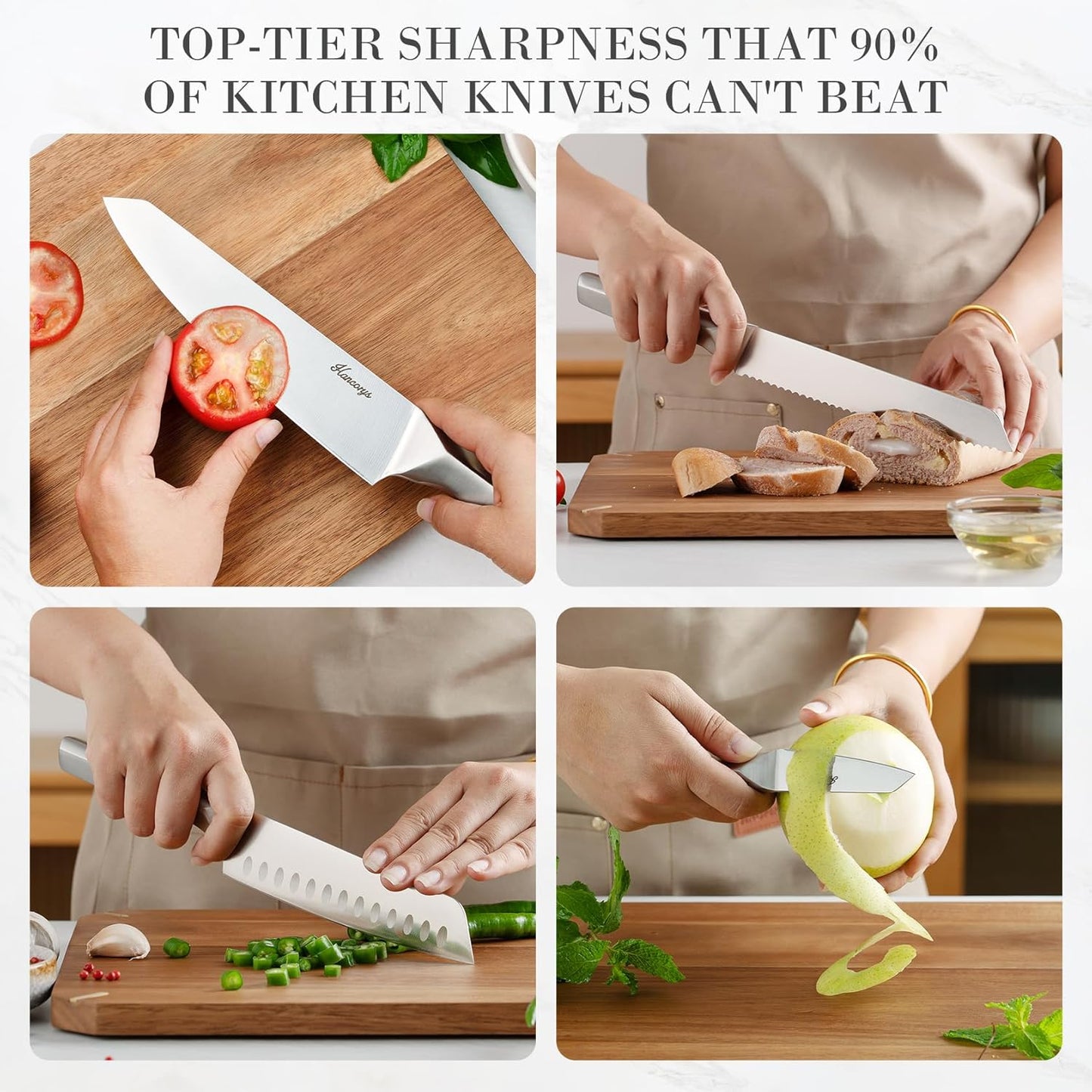 Japanese Stainless Steel Kitchen Knife Set